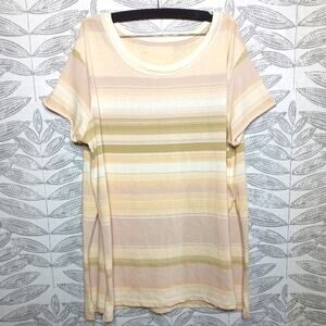 We the Free Baja Top Striped Boho Southwestern Flowy Oversized